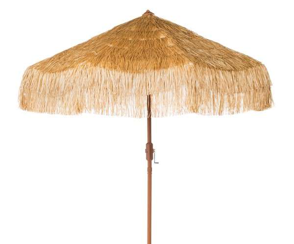 Safavieh Tiki 9Ft Crank Umbrella | Umbrellas | Modishstore