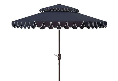 Safavieh Elegant Valance 9Ft Double Top Umbrella | Umbrellas |  Modishstore 