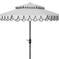 Safavieh Elegant Valance 9Ft Double Top Umbrella | Umbrellas |  Modishstore  - 7