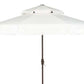 Safavieh Milan Fringe 9Ft Double Top Crank Umbrella | Umbrellas |  Modishstore  - 4