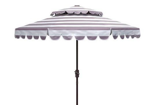 Safavieh Vienna 9Ft Rnd Double Top Crank Umbrella | Umbrellas |  Modishstore 