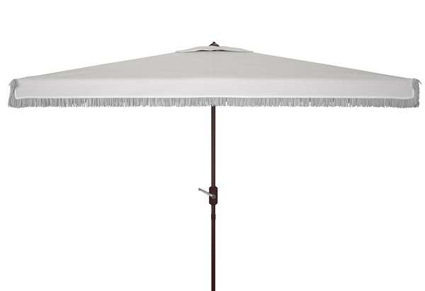 Safavieh Milan Fringe 6.5 X 10 Ft Rect Crank Umbrella | Umbrellas |  Modishstore  - 3