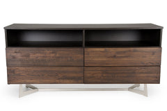 Vig Furniture Modrest Wharton Modern Dark Aged Oak Dresser