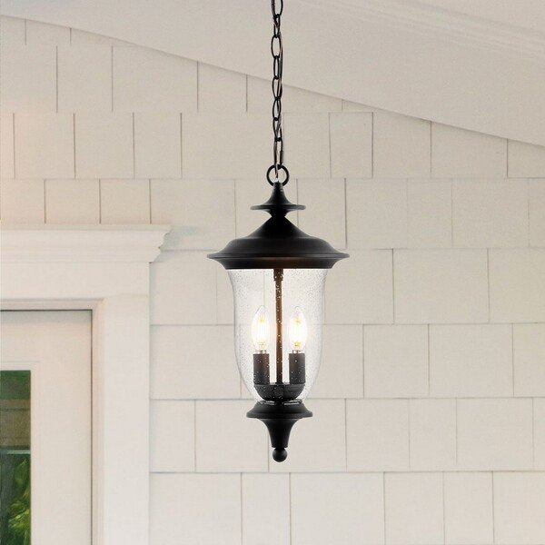 Safavieh Dowell Outdoor Pendant - Black | Pendant Lamps | Modishstore - 3