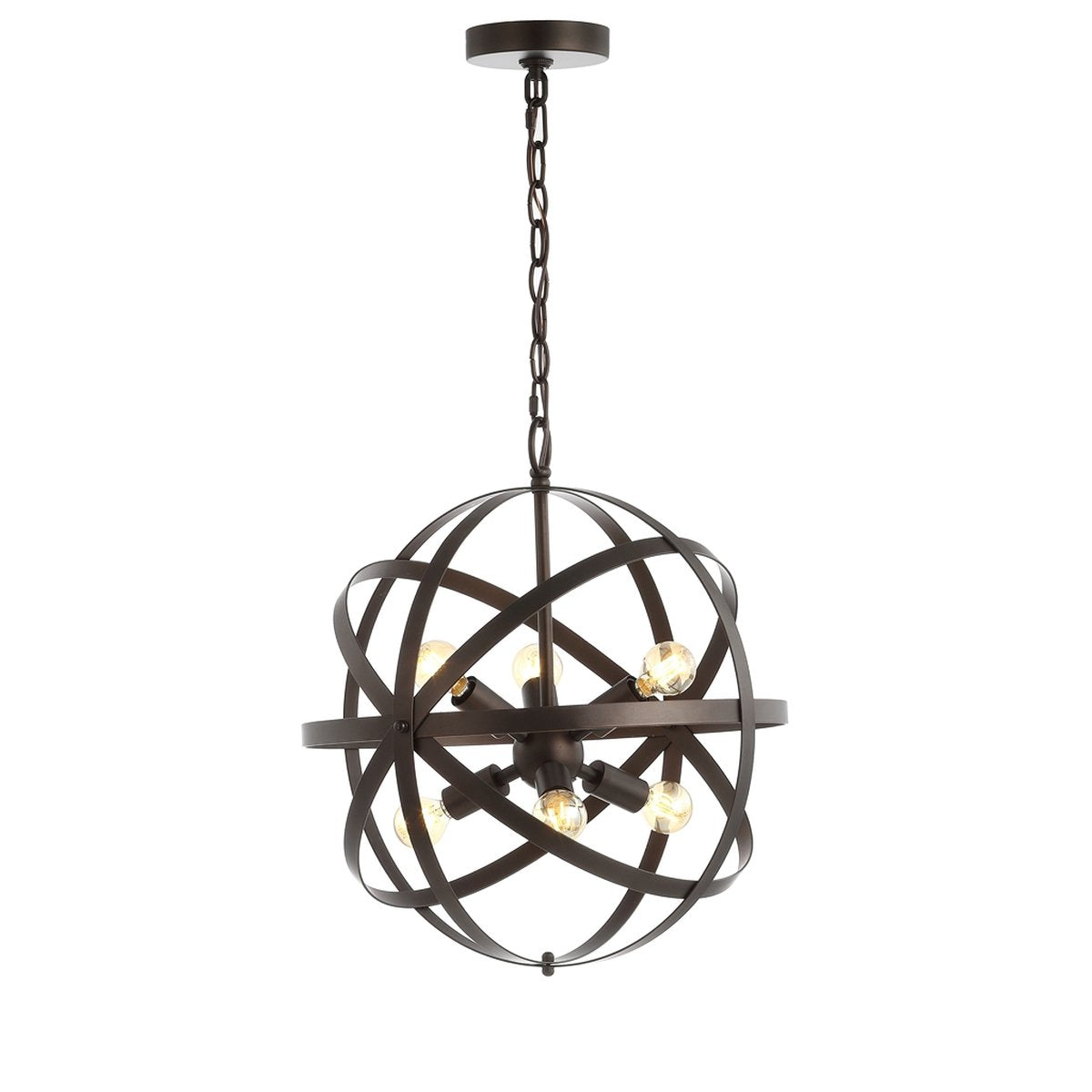 Safavieh Brycen Pendant - Dark Grey | Pendant Lamps | Modishstore - 3