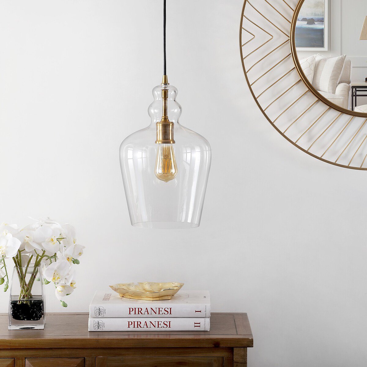 Safavieh Catlen Pendant - Brass | Pendant Lamps | Modishstore - 3