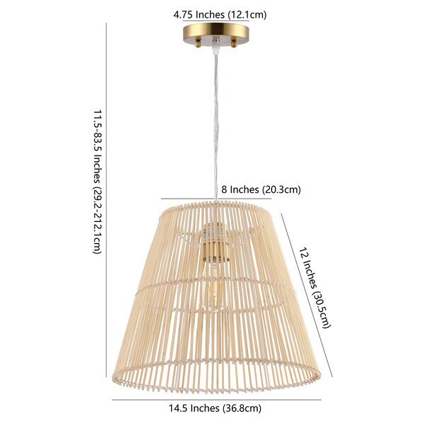 Safavieh Senya Pendant - Natural | Pendant Lamps | Modishstore - 3