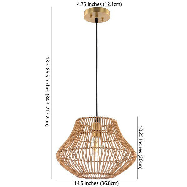 Safavieh Alcedo Pendant - Natural | Pendant Lamps | Modishstore - 3