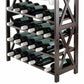 Rio Wine Rack, 24-Bottle, Glass Hanger By Winsome Wood