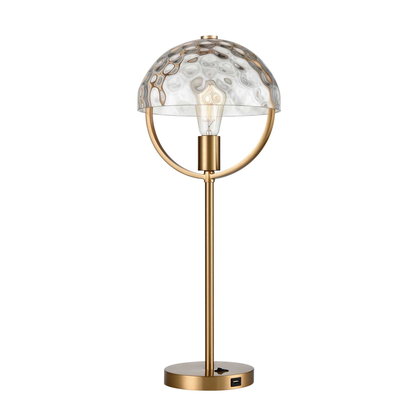 Parsons Avenue 24'' High 1-Light Desk Lamp - Aged Brass By ELK |Table Lamps |Modishstore 