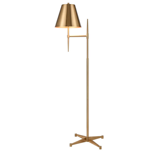 Otus 65'' High 1-Light Floor Lamp - Aged Brass By ELK |Floor Lamps |Modishstore 