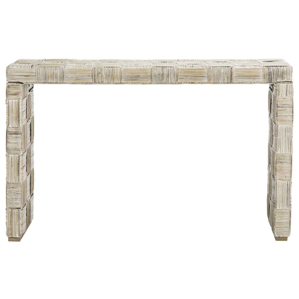 Safavieh Adkin Rattan Console - White | Console Tables | Modishstore - 6