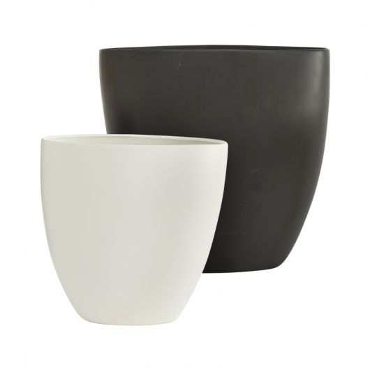 Sasso White Vase By Accent Decpr | Vases | Modishstore - 3