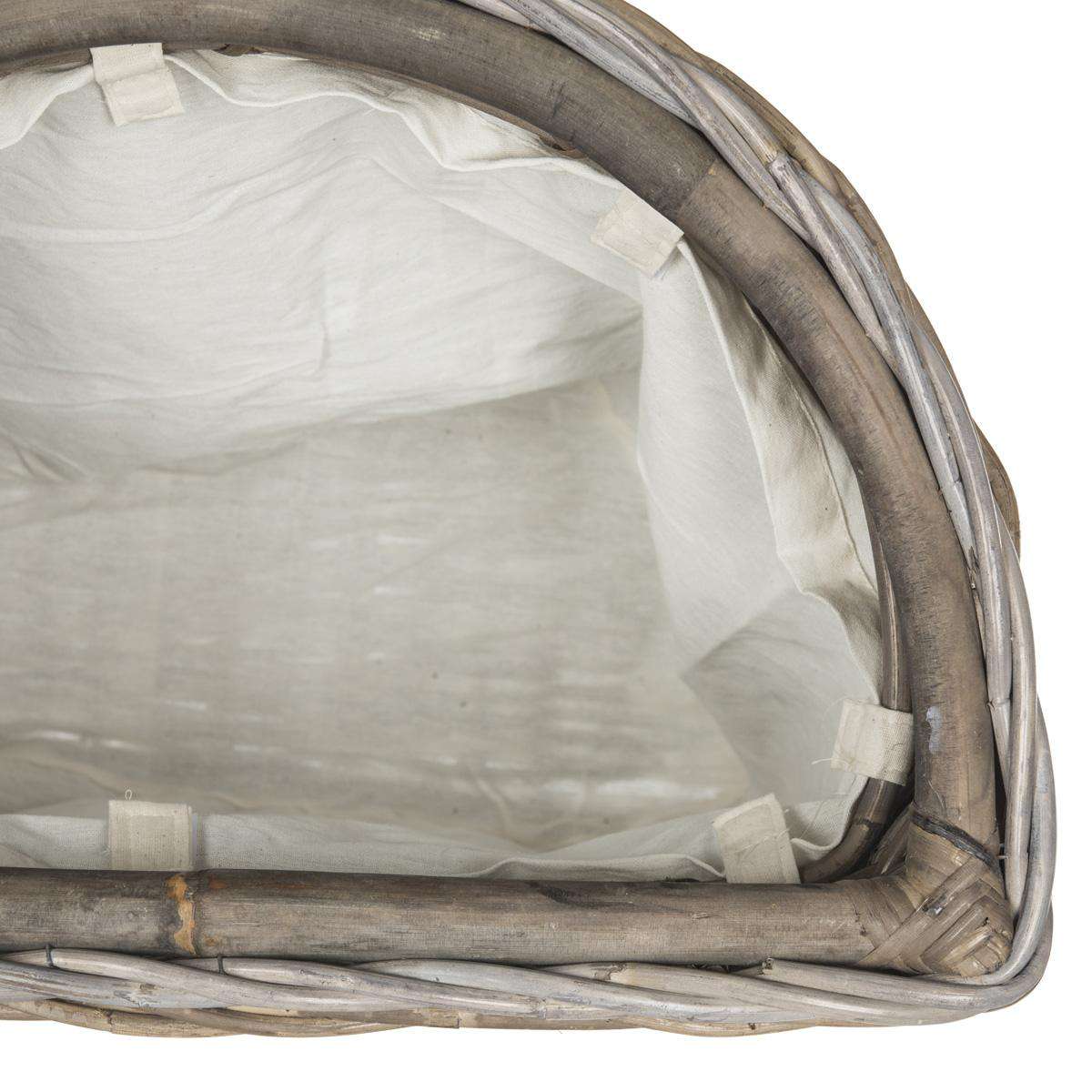 Safavieh Damari Wicker Storage Hamper - Gray | | Modishstore - 2