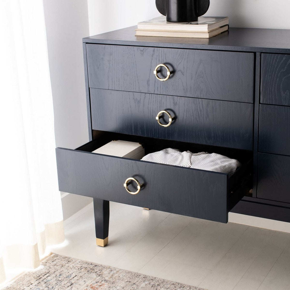 Safavieh Lorna Contemporary Dresser - Navy | Dressers | Modishstore - 5