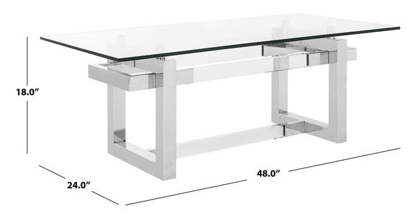 Safavieh Montrelle Acrylic Coffee Table | Coffee Tables | Modishstore - 4