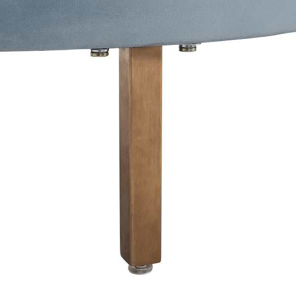 Safavieh Primrose Curved Sofa - Light Blue | Sofas | Modishstore - 6