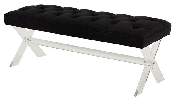 Safavieh Tourmaline Acrylic Bench - Black | Benches | Modishstore - 5