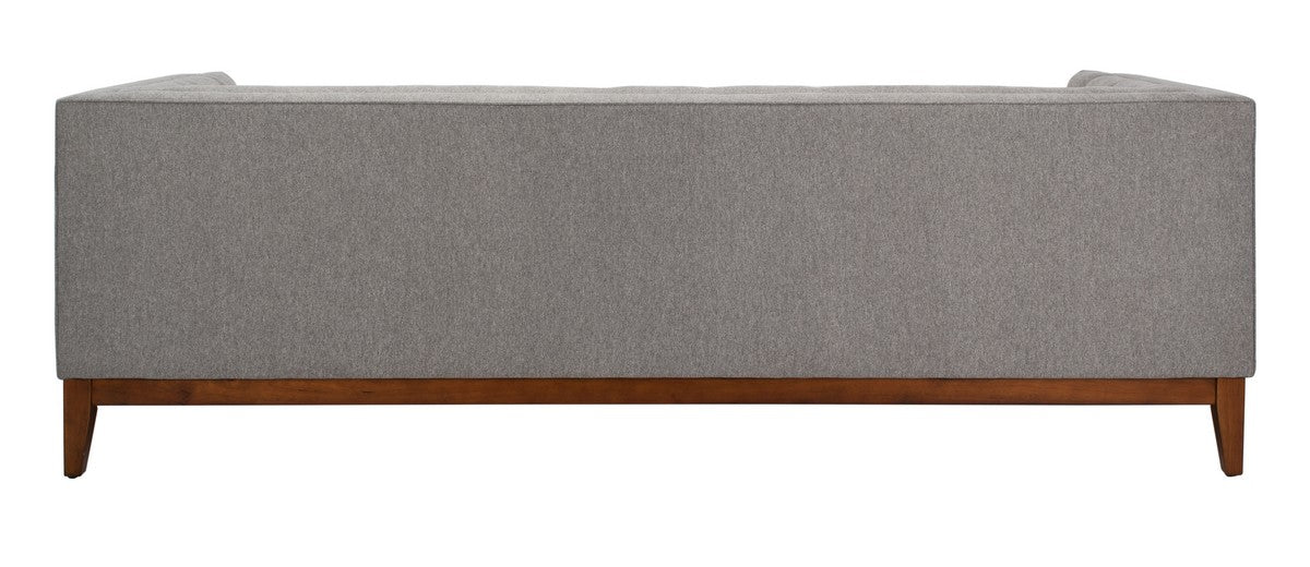 Safavieh Garnet Linen Tufted Sofa - Light Gray | Sofas | Modishstore - 5