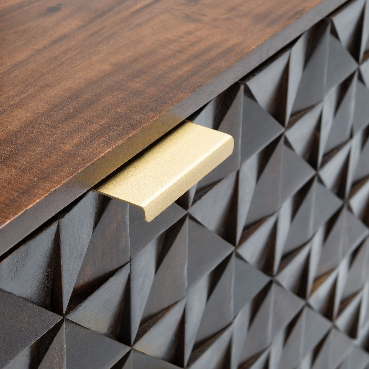 Safavieh Zinnia 3 Drawer Chest - Walnut | Dressers | Modishstore - 5