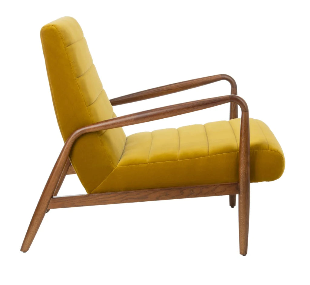 Safavieh Willow Channel Arm Chair - Gold | Accent Chairs | Modishstore - 6