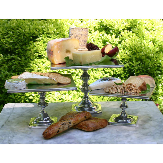 Square Aluminum Catering Stand - Small ELK Lifestyle | Pedestal Trays | Modishstore