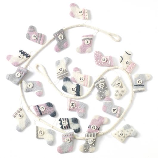 Stocking Garland By Accent Decor | Garland & Wreath | Modishstore - 3