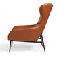 Divani Casa Susan Modern Orange Leatherette Lounge Chair-3