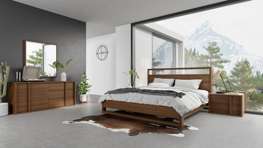 Nova Domus Berlin - Modern Walnut Bedroom Set | Modishstore | Bedroom Sets