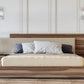 Nova Domus Matteo Italian Modern Walnut & Fabric Bedroom Set | Bedroom Sets | Modishstore - 2