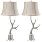 Safavieh Adele Antler 16-Inch H Table Lamp Set Of 2 - Silver | Table Lamps | Modishstore - 2