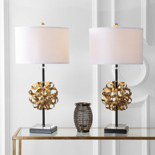 Safavieh Lionel Table Lamp Set Of 2 - Gold | Table Lamps | Modishstore