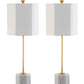 Safavieh Magdalene Marble Table Lamp Set Of 2 - White | Table Lamps | Modishstore - 2