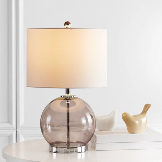 Safavieh Lonni Table Lamp Set Of 2 - Smoked Grey Glass | Table Lamps | Modishstore
