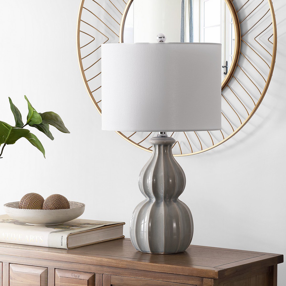 Safavieh Wade Ceramic Table Lamp - Grey | Table Lamps | Modishstore - 3