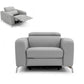 Coronelli Collezioni Turin - Italian White Leather Recliner Chair | Lounge Chairs | Modishstore