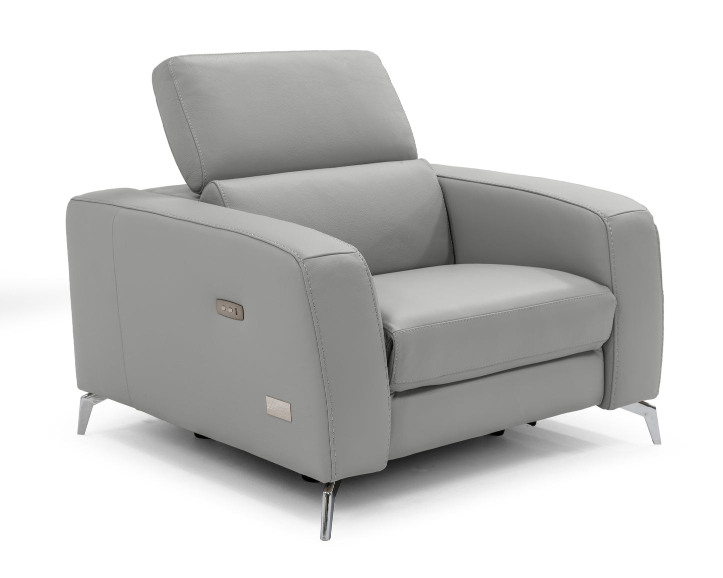 Coronelli Collezioni Turin - Italian White Leather Recliner Chair | Lounge Chairs | Modishstore - 2