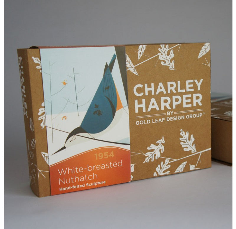 Felt Bird, White-Breasted Nuthatch by Gold Leaf Design Group | Animals & Pets | Modishstore - 6