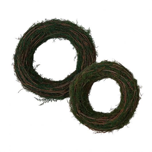Underbrush Pine Branch & Moss Wreath Set Of 4 By Accent Decor | Garland & Wreath | Modishstore - 4