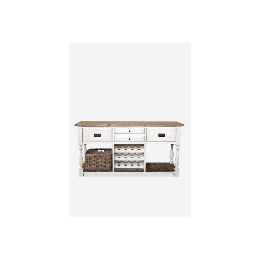 Chauncey Vintage Kitchen Sideboard with Wine Rack Drawer by Jeffan | Sideboards | Modishstore - 6
