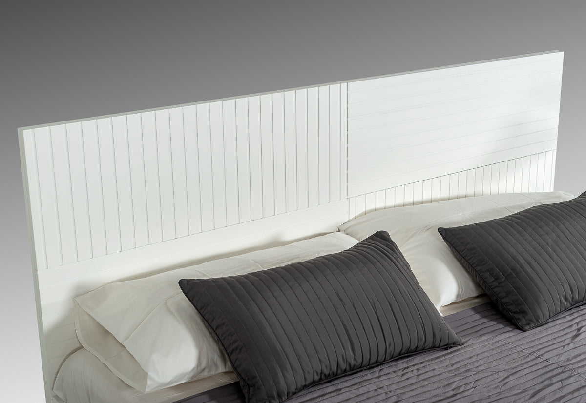 Nova Domus Valencia Contemporary White Bedroom Set | Bedroom Sets | Modishstore - 4