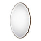 Round Edged Wood Frame Shaped Bevel Mirror By Modish Store | Mirrors | Modishstore - 3
