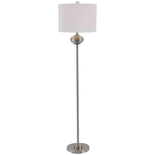 Brushed Nickel Floor Lamp by Modish Store | Floor Lamps | Modishstore