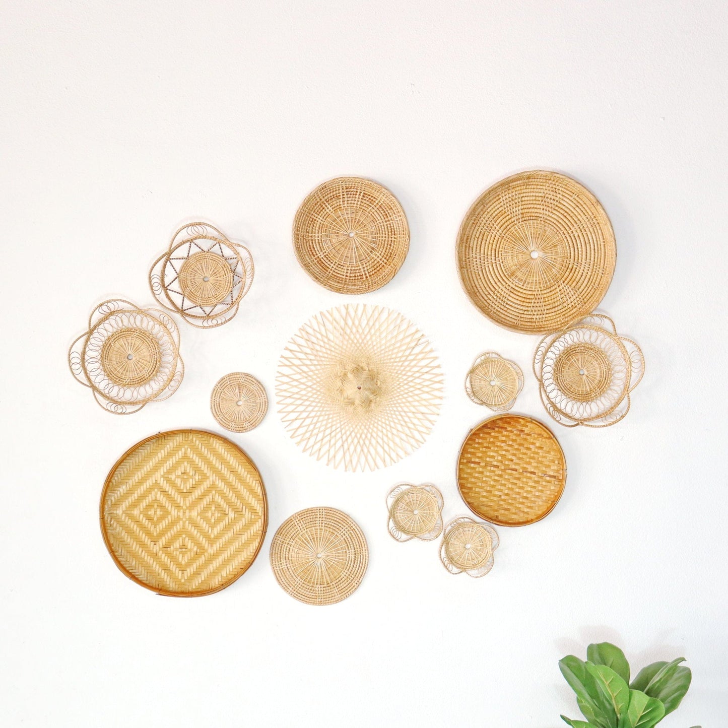 Ti Sa Ta - Wall Hanging DeCor Set Of 13 By Thaihome | Wall Decor | Modishstore - 6