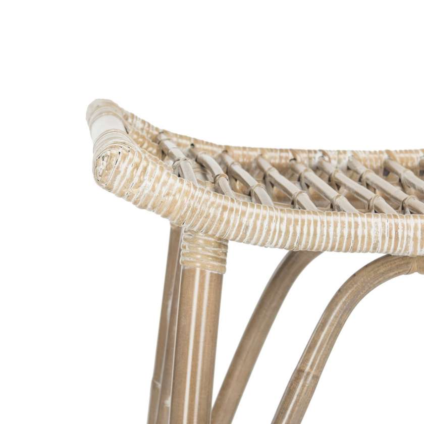 Safavieh Leda Rattan Bar Stool | Bar Stools | Modishstore - 4