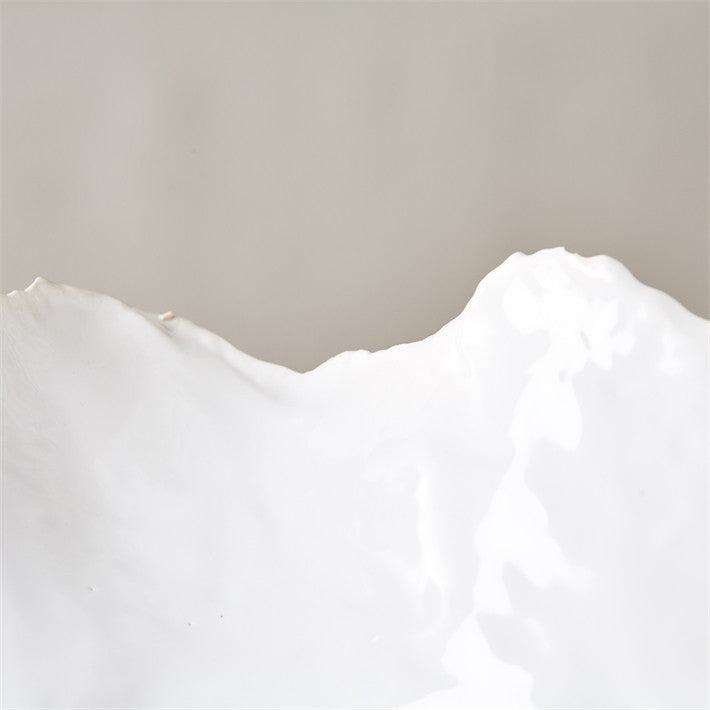 Tozai Home White Free Form Ceramic Bowls - 2Pc/Box - Set Of 4 | Decorative Bowls | Modishstore - 4