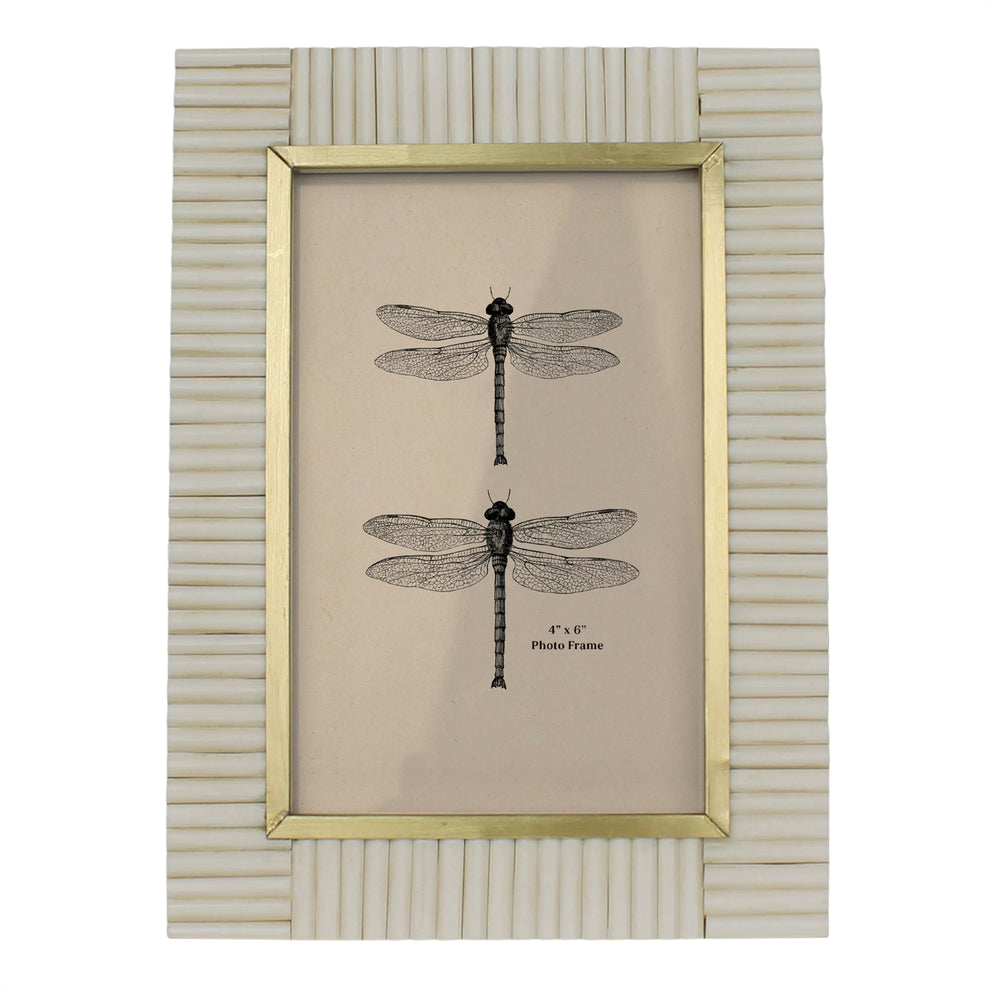 Picture Frame, Resin & Brass - 4x6 Set Of 4 By HomArt | Frames | Modishstore - 2