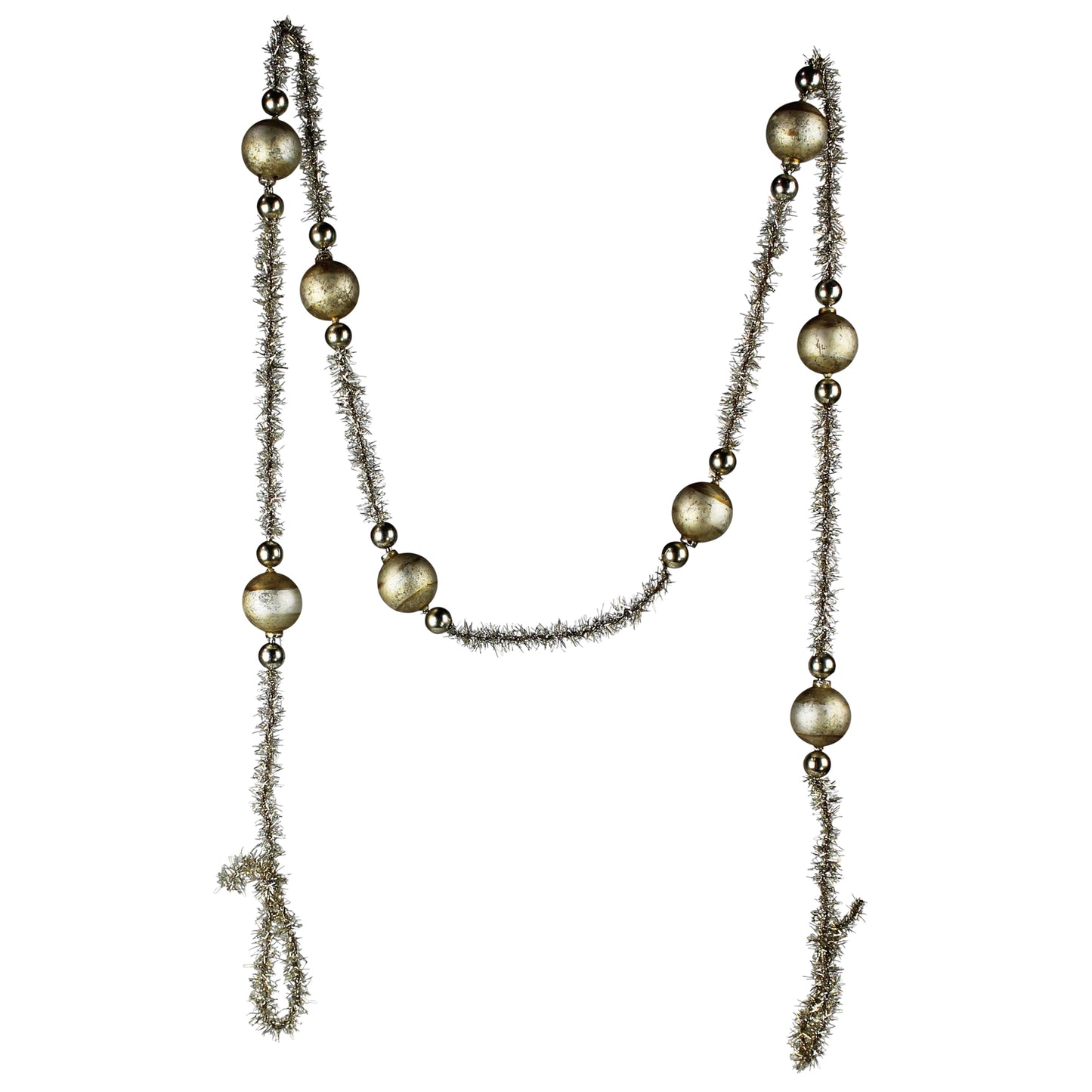 Glass & Tinsel Garland, Gold Set Of 4 By HomArt | Garland & Wreath | Modishstore - 2