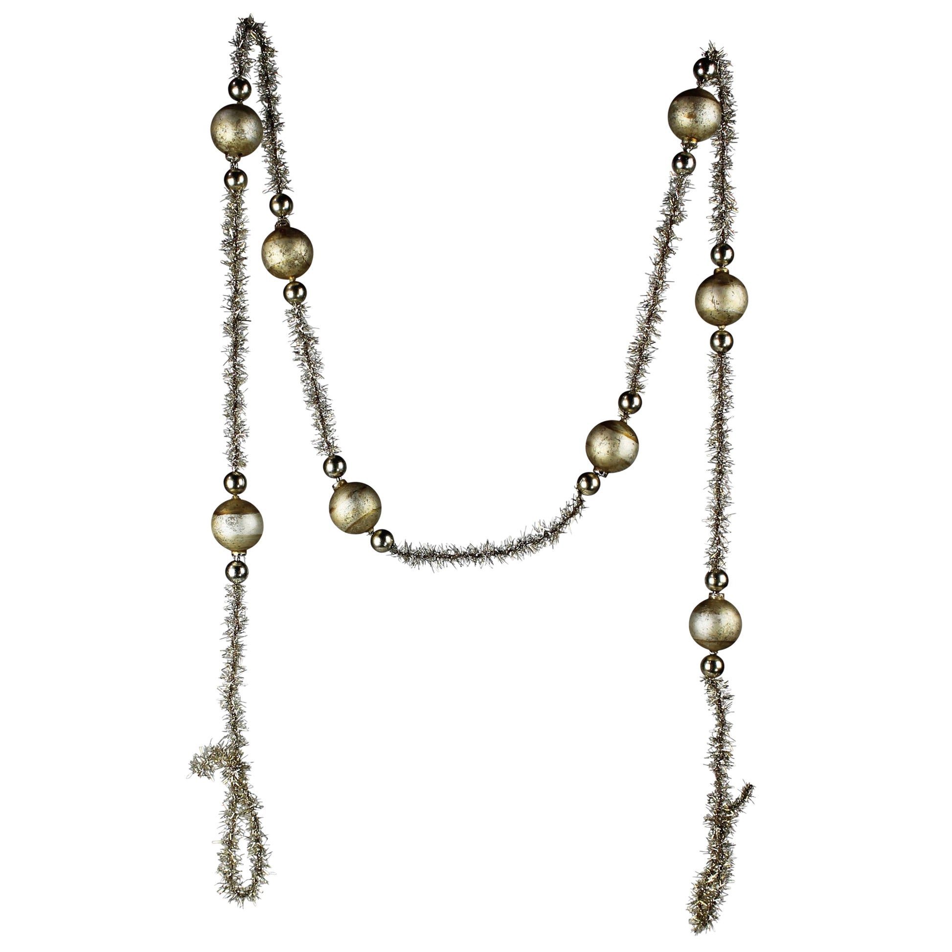 Glass & Tinsel Garland, Gold Set Of 4 By HomArt | Garland & Wreath | Modishstore - 2