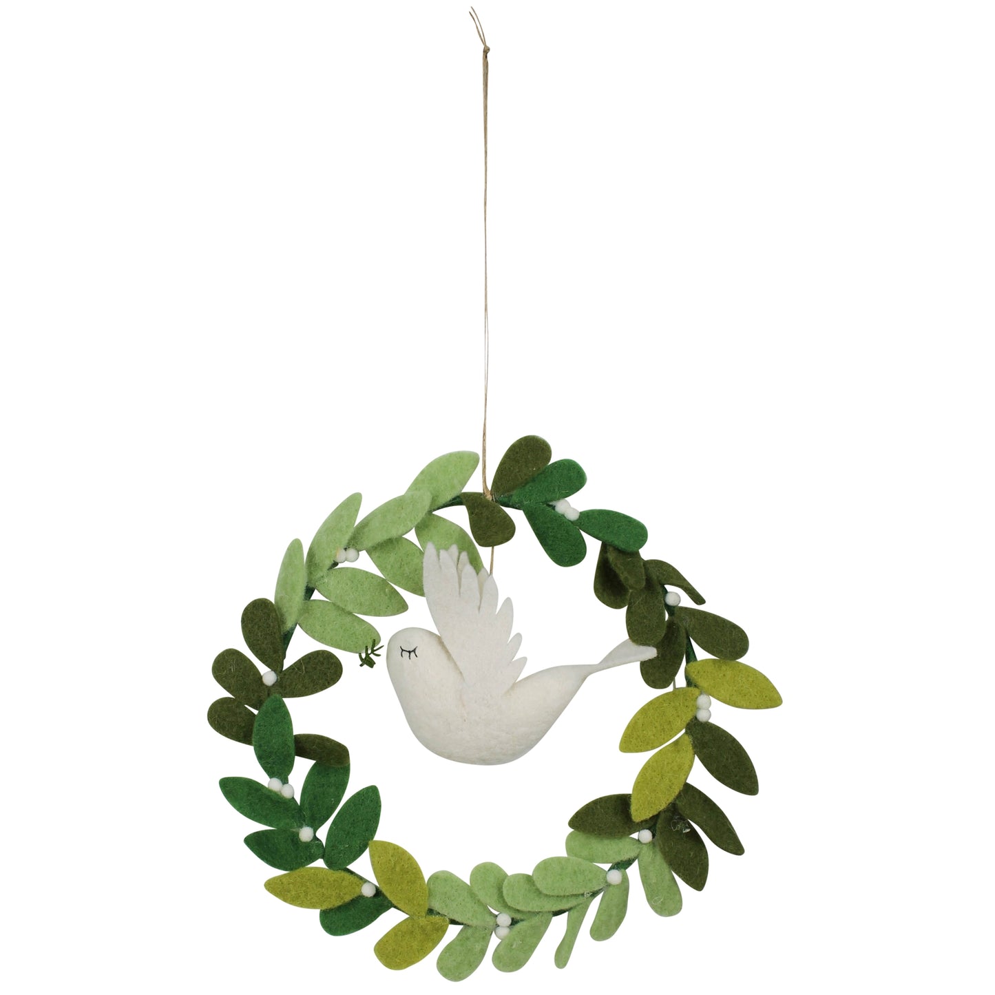 Wreath with Dove, Felt Set Of 4 By HomArt | Wreath | Modishstore - 3